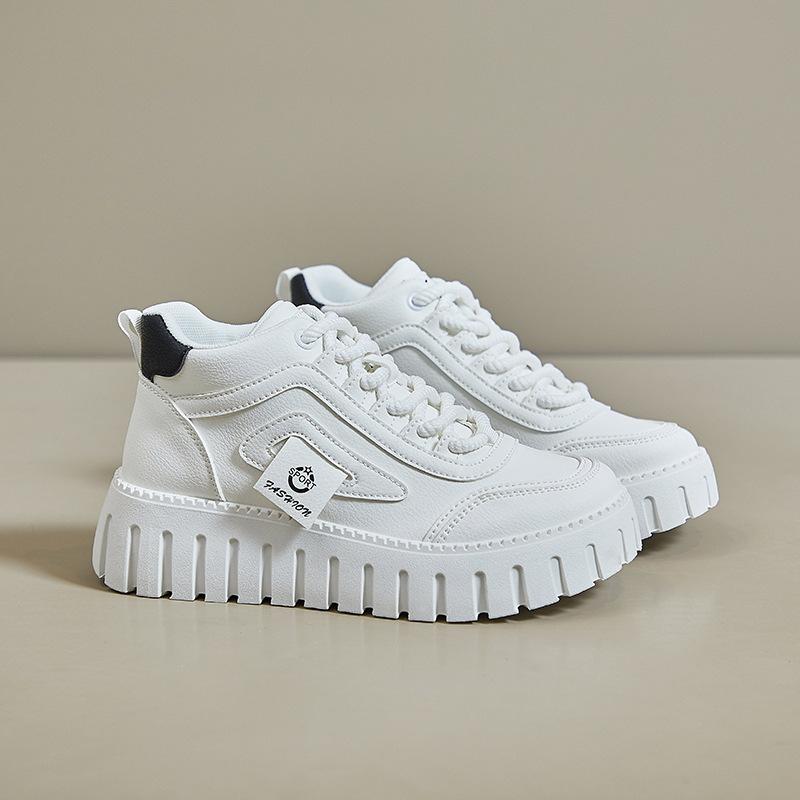 Зимние ботинки женские плюшевые студенческие хлопковые туфли модная повседневная спортивная обувь