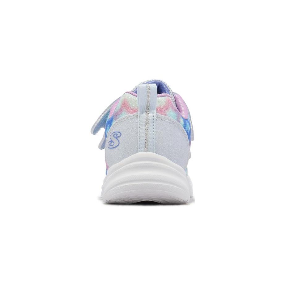 Skechers S Lights Glimmer Kicks Легкие Прочные Низкие Кроссовки для Ходьбы Кроссовки для Малышей Синий Фиолетовый 303260-NLBLV