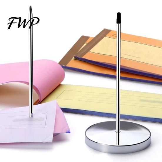 Receipt Hook for Office Metal Holder Spike, Desktop Clip Nail Tool, Durable Check Retail Organizer Restaurants Offices Paper Notes And Memos Bill Fork