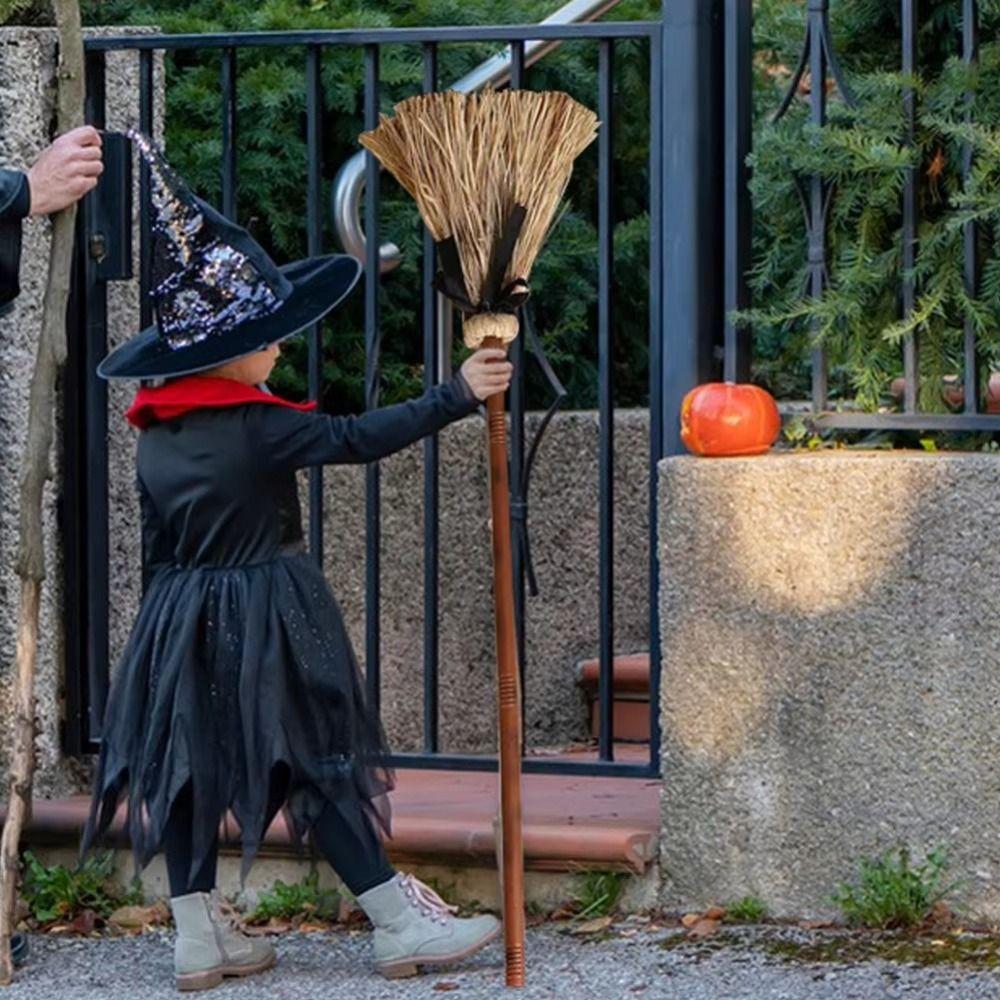 Electric Rotating Witch Broom Moving Broomstick Wizard Flying Broom Costume Props
