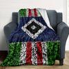Hamburger Sv Logo Print Flannel Blanket High Quality Warm Comfortable Cover for All Seasons Perfect for Gifts Home Decor