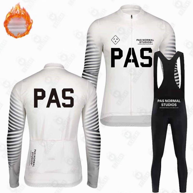 Kids Winter Fleece Long Sleeve Bib Pants Thermal Set Speed Skating Skateboarding Cycling