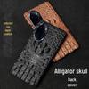 Чехол Honor 100 Crocodile Skull Leather Half-Cover для Honor 100/100Pro