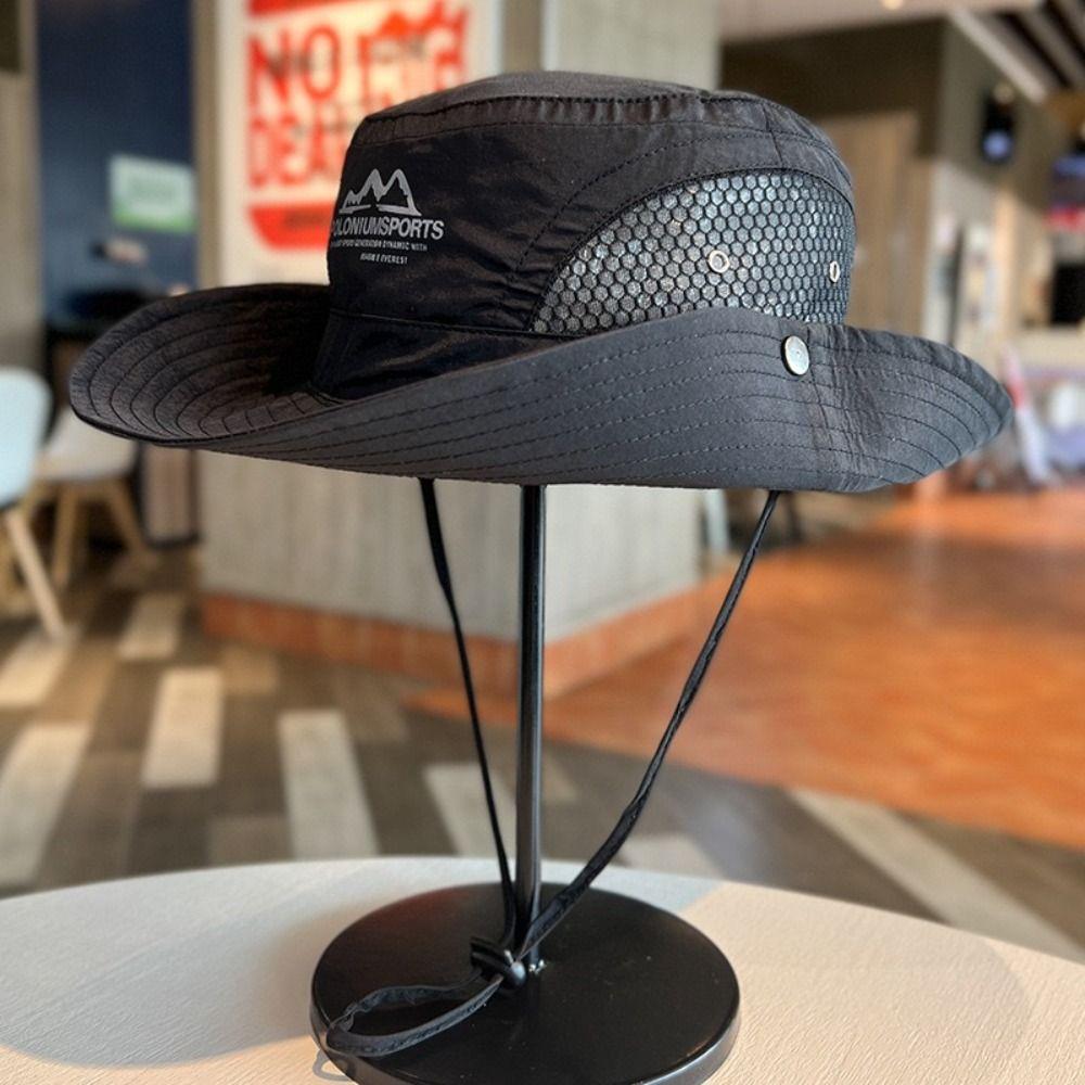 Quick-dry Fisherman Cap Sun Protection Panama Hat Summer Sun Hat Camping Hiking