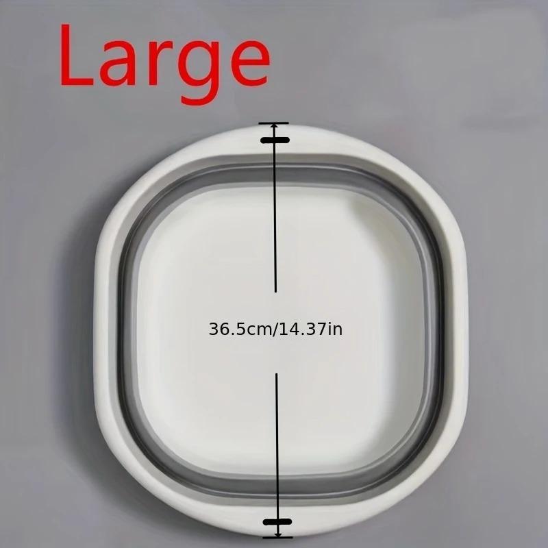 Набор из 3 складных тазов, корзин для стирки, контейнеров для хранения, экономящих место, для мытья посуды, фруктов, кемпинга, стирки, походов, дома