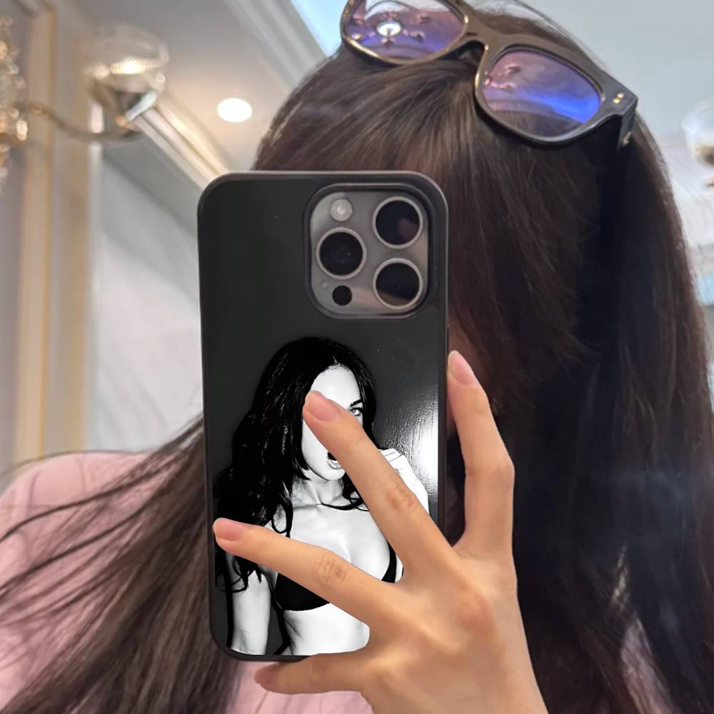 Чехол для телефона с изображением актрисы М-Меган Фокс для IPhone 17 16 15 14 13 Plus 12 11 Pro Max, задняя крышка из PC+TPU