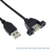 28AWG USB Extension Cable Copper Core Panel Mounting Cable Data Transfer Cable  Industrial Control