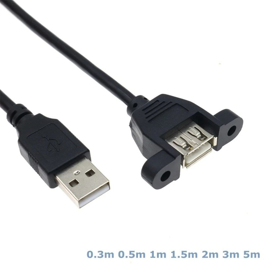 28AWG USB Extension Cable Copper Core Panel Mounting Cable Data Transfer Cable  Industrial Control