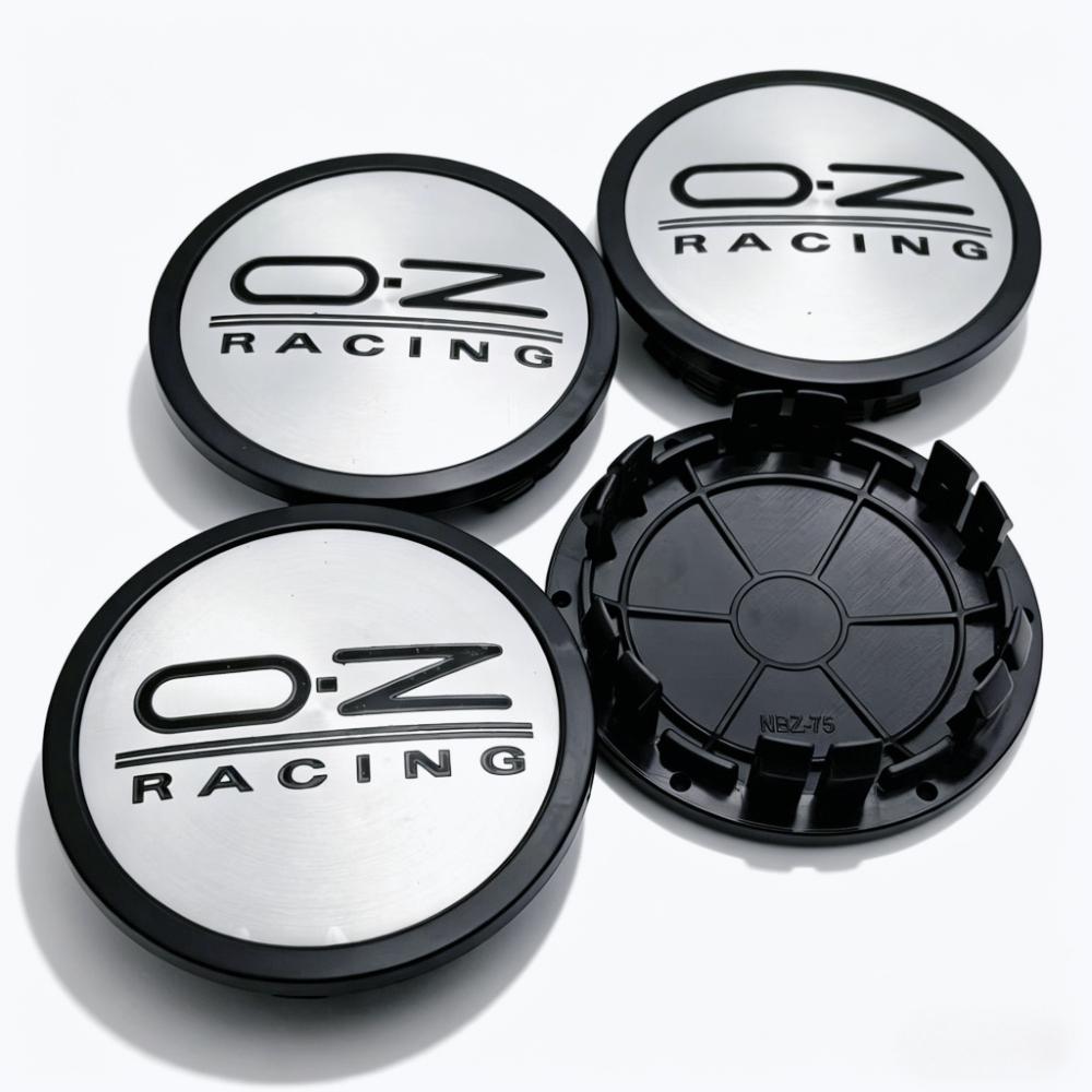 4pcs/Set 75mm / Clips 65mm OZ O.Z Racing Logo Emblem Badge Car Wheel Center Caps Wheel Hub Dust Cover Rim Hubcap Car Accessories