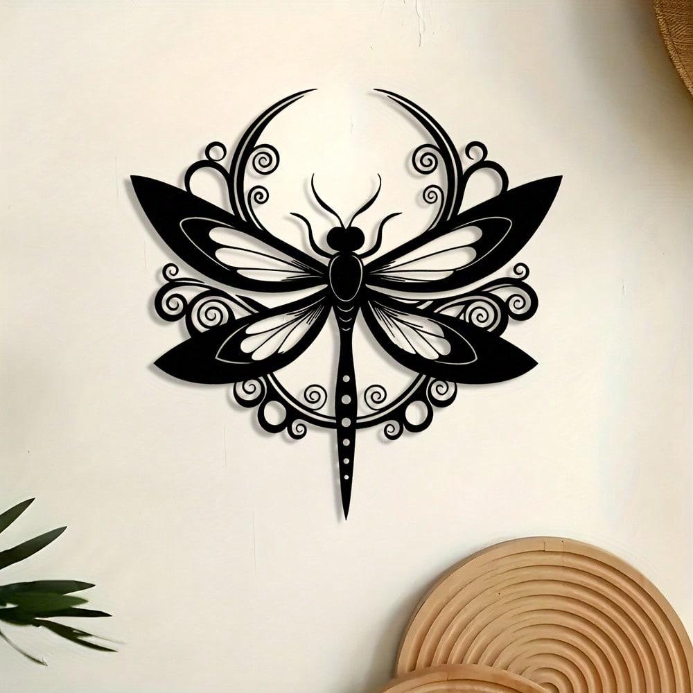 Elegant Metal Dragonfly Wall Art for Home & Garden Decor