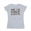 Womens/Ladies May The Force Infill Cotton T-Shirt