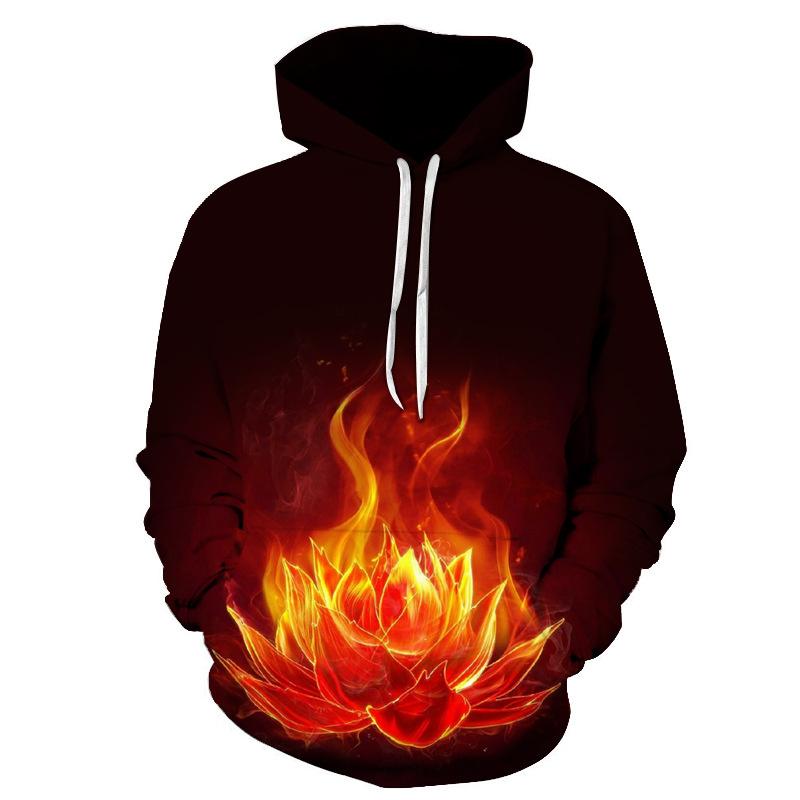 Женский и мужской пуловер с волком, верхняя одежда, 3D цифровая печать, толстовка с капюшоном для пар, толстовка с капюшоном и длинными рукавами в виде животных, свободные карманные повседневные пуловеры