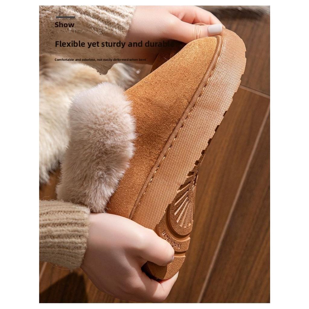 Хлопковая обувь, Женская осенне-зимняя хлопковая обувь, Высокие теплые хлопковые ботинки, Плюшевая хлопковая обувь, Хлопковая обувь для пар, Уличная хлопковая обувь