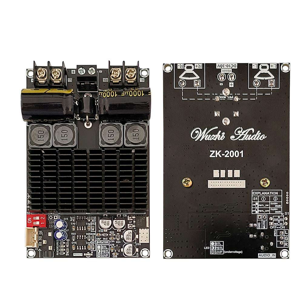 DC 10-30V ZK-2001 TPA3221 Dual Channel Pure Rear Stage Digital Amplifier Board 100W+100W AMP Bridged Mono Subwoofer Speaker