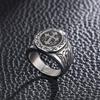 Stainless Steel Cross Ring Men Punk Biker Male Jewelry #7-#12
