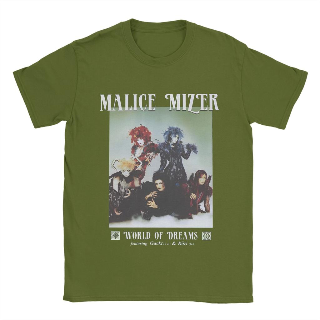 Malice Mizer Мужская футболка Японская рок-группа Crazy Tees Футболка с коротким рукавом и круглым вырезом 100% хлопок Идея подарка Одежда