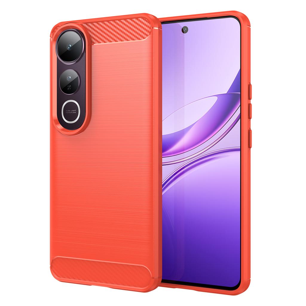 For vivo V50 Lite 5G/4G Case Protective Phone Cover Carbon Fiber Texture Brushed
