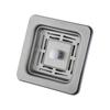 304 Stainless Steel Square Flower Basket Sink Drain Pipe Fittings - Single/Double Bowl, Removable.