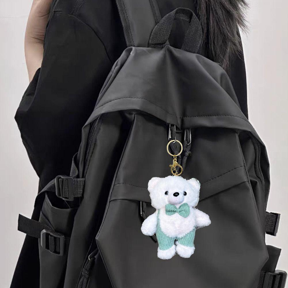 Мягкий плюшевый брелок в виде медведя-банта для девочки, сердечка, галстука-бабочки, плюшевой куклы, подвесного аксессуара