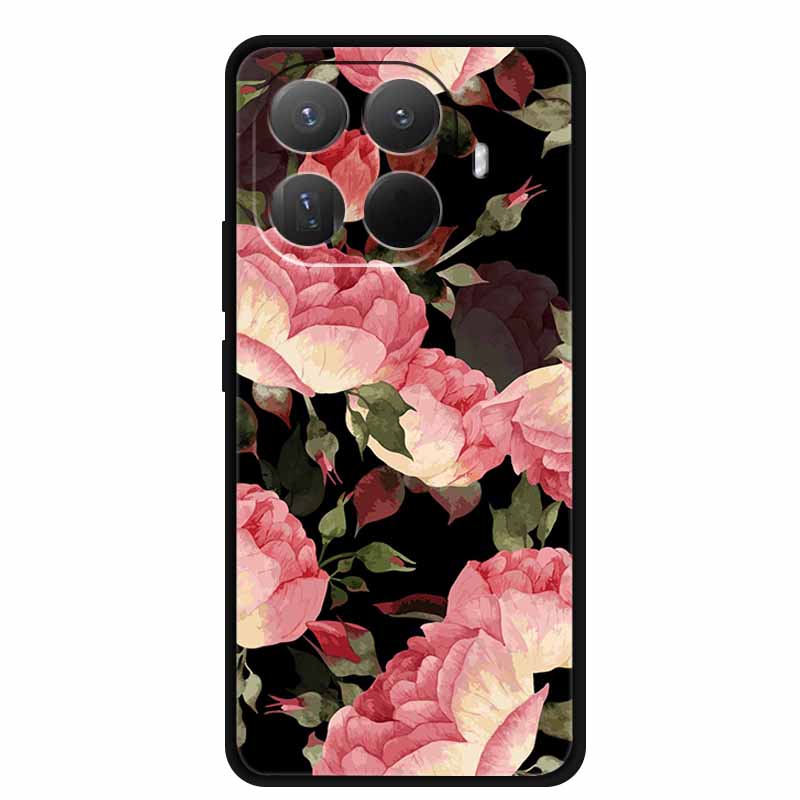 3D TPU Чехол для Xiaomi 15T 15 T 5G Рельефные Цветы Coque Тисненые Цветы Funda Силиконовый Мягкий Задний Чехол для Телефона для Xiaomi15T