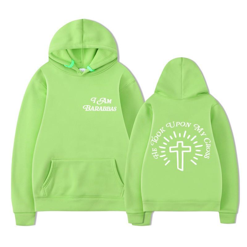 Unisex Oversized Hooded Sweatshirt With Front Back Print Drawstring Kangaroo Pocket Loose Fit Casual Pullover