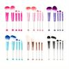 5pcs Beadable Makeup Brushes Unique Brushes Silicone Beads DIY Makeup Cosmetic Brushes Beaded Brushes Kit For DIY