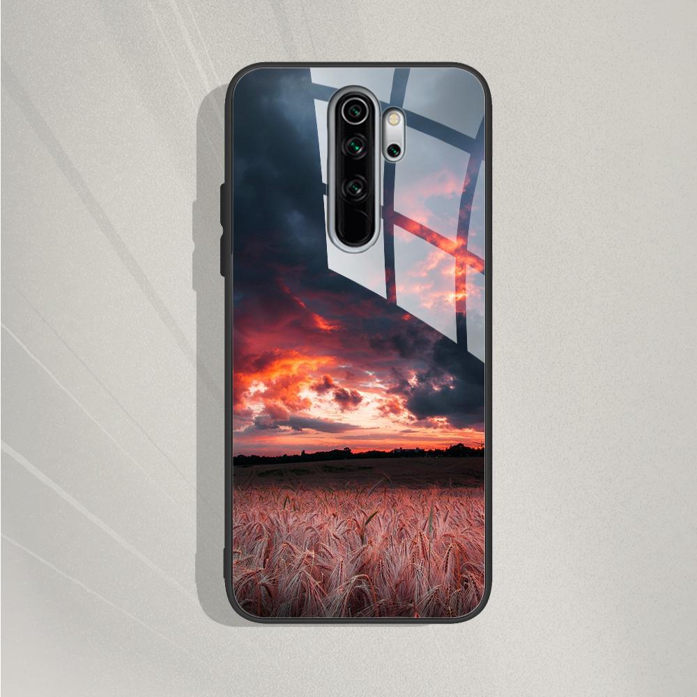 Для Xiaomi Redmi Note 8 Pro Чехол Закаленное Стекло Узор Силиконовый Чехол Чехлы Для Телефона Для Redmi Note 8 Note8 Note 8T 8 t Fundas