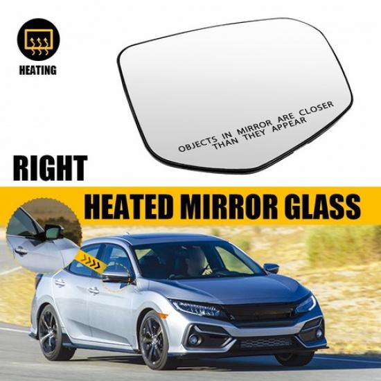 Passenger Rearview Mirror Glass Heated For 2016- Honda Civic 76203TBAA01 EOA