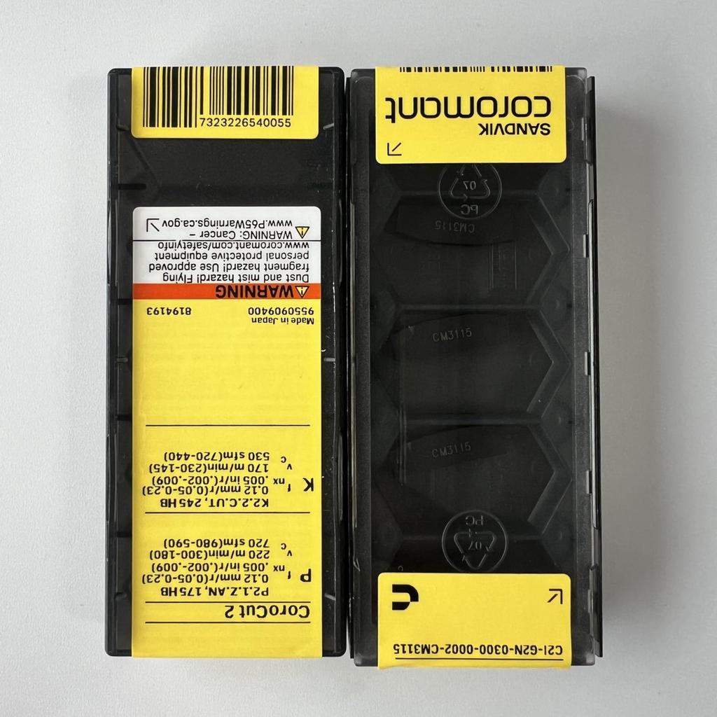 SANDVIK / C2I-G2N-0300-0002-CM 3115 / Original Swedish hard alloy blade 5 Pcs