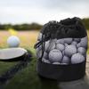 Golf Ball Bags with Drawstring Nylon Mesh Net Golf Special Net Bag Golf Ball Pouch Container Portable Organizer Carrier Storage