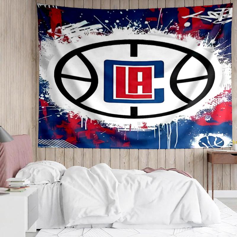 Los Angeles Clippers logo Tapestry for Bedroom Aesthetic Classroom Tapestries Wall Hanging for Living Room Dorm Office,Ideal Creative Gift