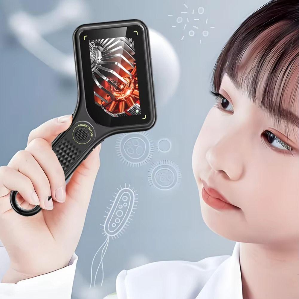 Rechargeable Mini Kids Optical Microscope Camera Pocket Digital Microscope Outdoor Teach