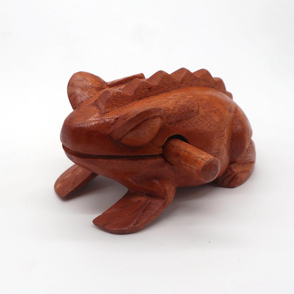 Wooden Croaking Frog Guiro, Small 2.5 Inch