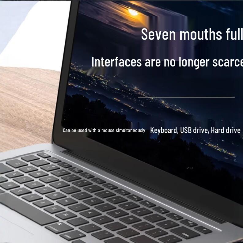 7-портовый USB 3.0 многопортовый концентратор и док-станция для компьютера/ноутбука