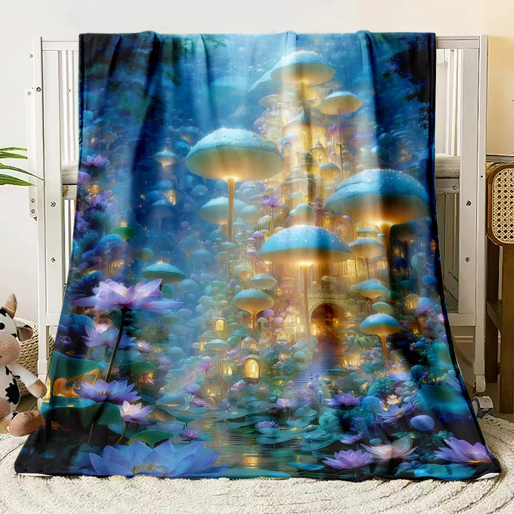 Dreamy Flannel Blanket Bedroom Blanket, Iving Room,sofa Blanket,student Nap,office Nap,camping Trip,children's Gift