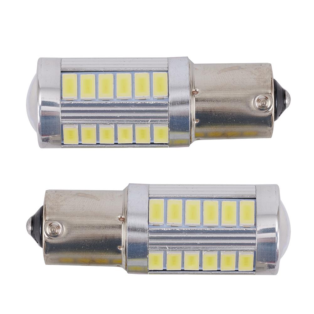 2 шт. P21W 1156 BA15S светодиодный фонарь заднего хода 12 В 33SMD 5630 CanBus светодиодные лампы для указателей поворота автомобиля, яркие белые