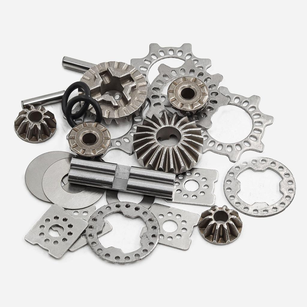 Metal Front and Rear Gear Differential Gear for 1/7 and 1/8 Truck Tractor Car Interior Parts Model Car Replacement