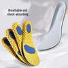 High Elastic Shock Absorption Breathable Insoles for Men & Women - Ideal for Running, Basketball, Military Training, and Summer Wear
