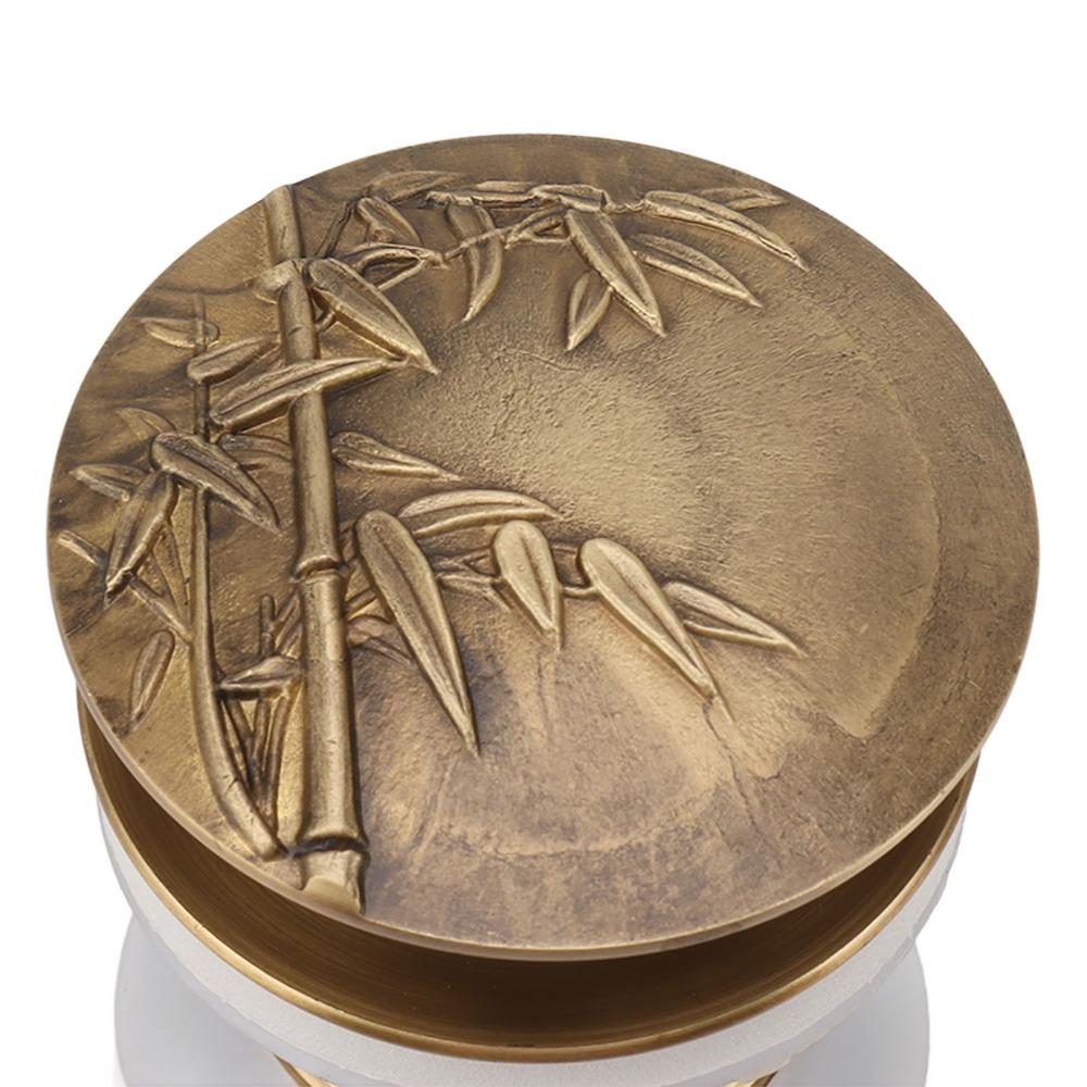 Push Bounce Sink Drain Brass Material Sink Drain Stopper Vintage Drain Stopper Bathroom Basin