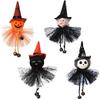 Halloween Pumpkin Ghost Witch Black Cat Bell Ornament for Party Bar Room Decoration Pendant Halloween Props