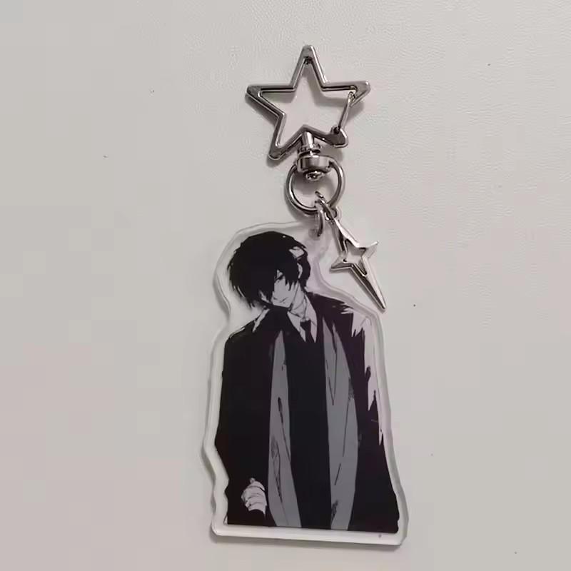Аниме BSD Дазай Осаму и Чуя Брелок Bungou Stray Dogs Соукоку Вдохновение Брелок Косплей Аксессуары Декор для Рюкзака