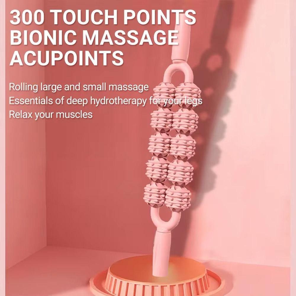 Фитнес-роликовый массажный шарик, антицеллюлитная палочка для фасций, портативная палочка для йоги, массаж икр