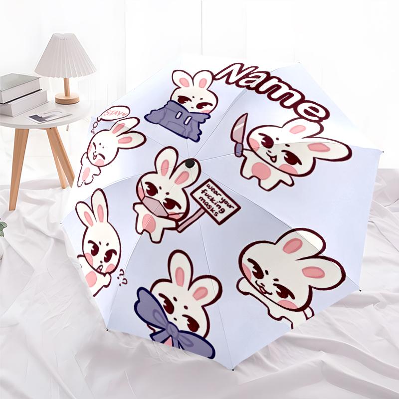 Personalized Name K-Kpop Team Print Umbrella - Automatic Open/Close, Eight-Rib Durable Frame, Automatic Folding Umbrella