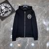 8139 CHROME HEARTS 2025 New Spring and Autumn Plus-size Thin Style Classic Style Logo Zipper Hooded Sweatshirt for Couples