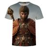 Мужская одежда Осень 2024 Мужские футболки для отдыха Детская Взрослая Футболка с принтом Wukong Graphic Oversize Новые топы Fantasy Tees