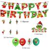 Christmas Garland Arch Kit Red Green Banners Cake Topper For Xmas Birthday Party Decorations