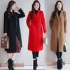 Women's Korean-Style Woolen Outer Wear Coat Autumn Spring Mid-Length Plus-Size Loose Woolen Coat