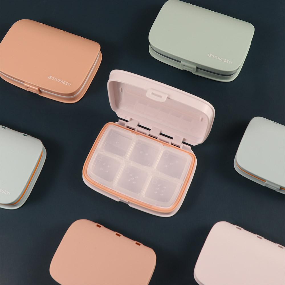 4/6 Grid Candy Box Pill Box Weekly Storage Box Pill Tablet Dispenser 7 day Pill Box Pill Case