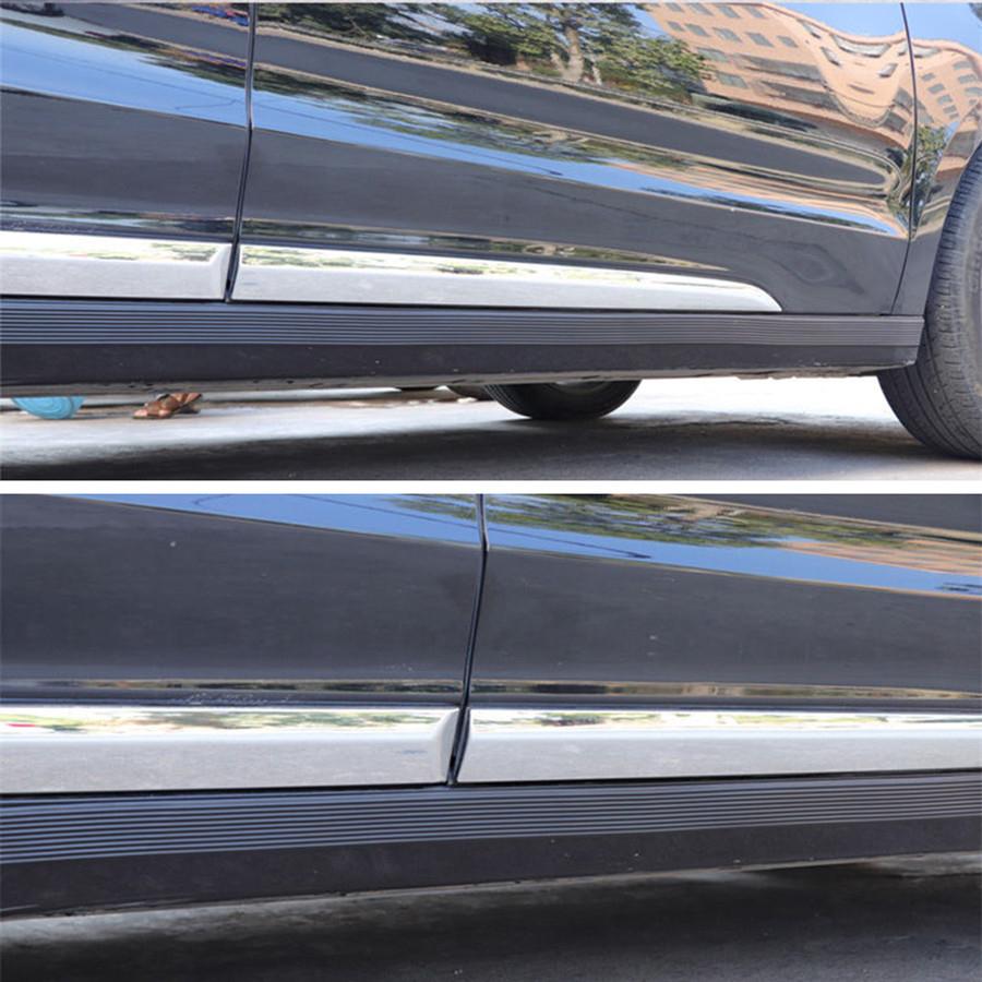 Универсальная 2-метровая гибкая резиновая накладка на порог автомобиля, противоударная, устойчивая к царапинам