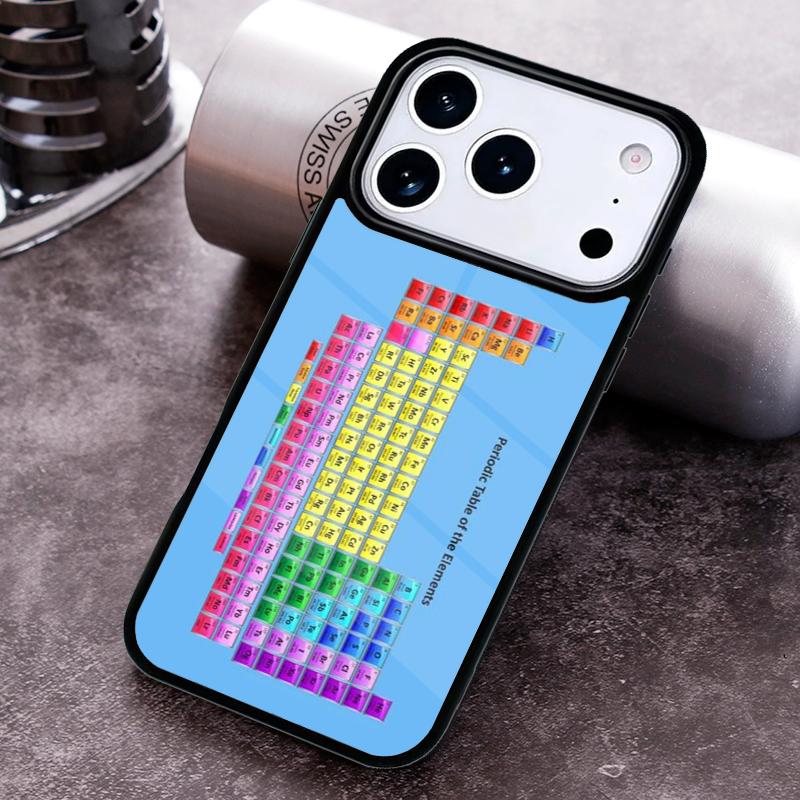 Periodic Table Of Elements Phone Case for iPhone 17 16 15 Pro Max Air 14 13 12 11 Plus Shockproof Capa Cover